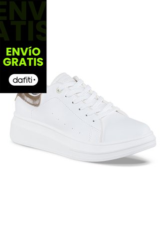 Tenis Urbanos Euforia Blanco-Café Croydon Para Mujer Croydon