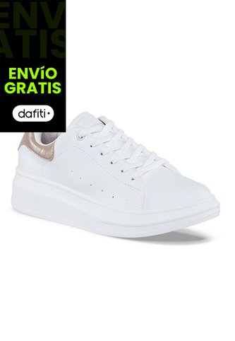 Tenis Urbanos Euforia Blanco-Beige Croydon Para Mujer Croydon