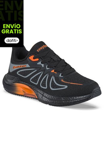Tenis Running Lurven Negro Para Niño Croydon Croydon