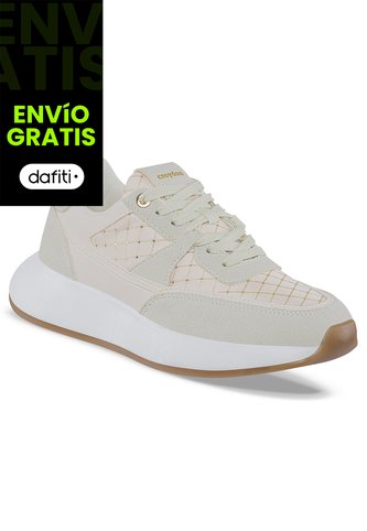 Tenis Urbanos Xanthee Beige Croydon Para Mujer Croydon