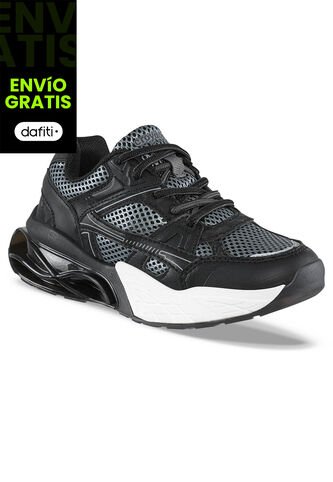 Tenis Urbanos Delzar Negro Croydon Para Niño Croydon