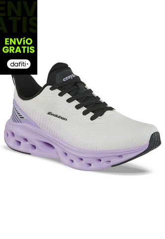 Tenis Running Wetzy Blanco-Lila Para Mujer Croydon Croydon