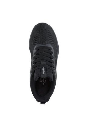 Tenis Running Peko Negro-Negro Croydon Para Mujer