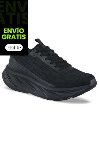 Tenis Running Hebar Negro-Negro Croydon Para Mujer Croydon