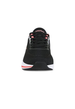 Tenis Running Zelar Negro-Coral Croydon Para Mujer