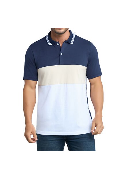 Camiseta Polo Mark Azul Osc Para Hombre Croydon