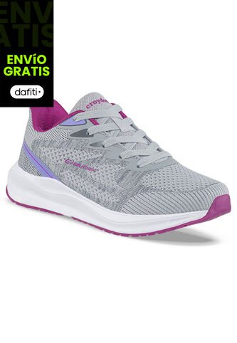 Tenis Running Lizle Gris Para Mujer Croydon Croydon