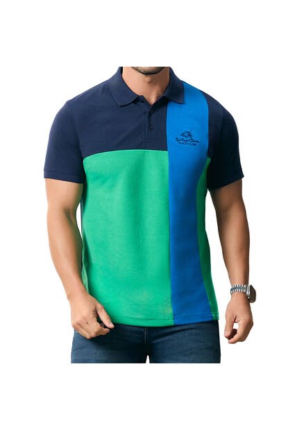 Camiseta Polo Roger Azul Para Hombre Croydon