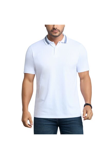 Camiseta Polo Pedro Blanco Para Hombre Croydon