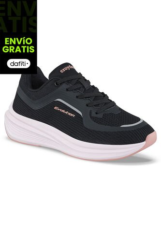 Tenis Running Flail Negro Croydon Para Mujer Croydon