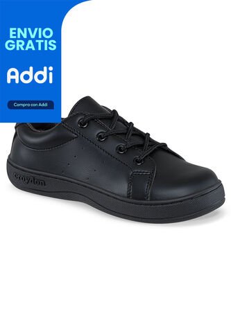 Zapatos Escolares Slash Negro Para Hombre Y Mujer Croydon Croydon