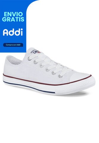 Tenis Discovery Bajo Blanco-Rojo Para Hombre Y Mujer Croydon Croydon