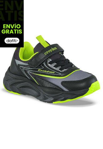 Tenis Running Repal Negro Croydon Para Niño Croydon