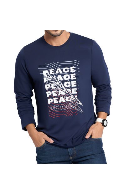 Camibuzo Peace Azul Osc Para Hombre Croydon