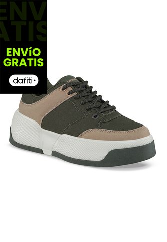 Tenis Casuales Laspo Verde Croydon Para Mujer Croydon