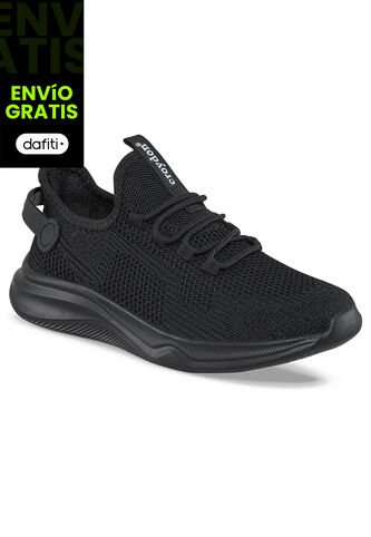 Tenis Running Sonk Negro-Negro Para Mujer Croydon Croydon
