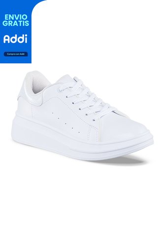 Tenis Urbanos Euforia Blanco-Blanco Croydon Para Mujer Croydon