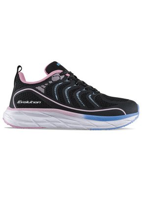 Tenis Running Qorife Negro Croydon Para Niña