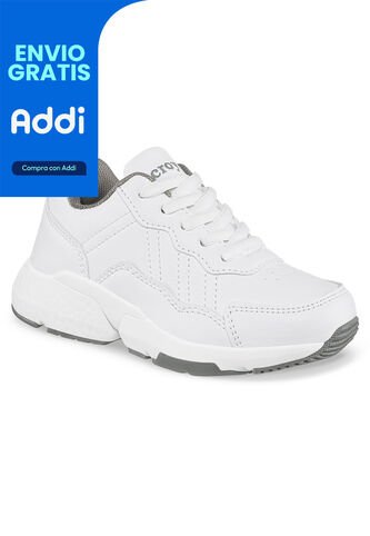 Tenis Escolares Xcoleg C Blanco Para Niña Y Niño Croydon Croydon