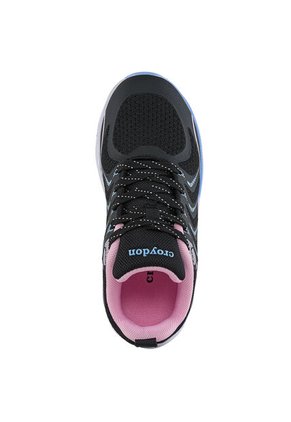 Tenis Running Qorife Negro Croydon Para Niña