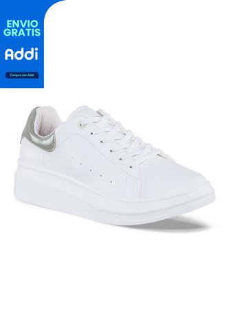 Tenis Urbanos Euforia Blanco-Verde Croydon Para Mujer Croydon