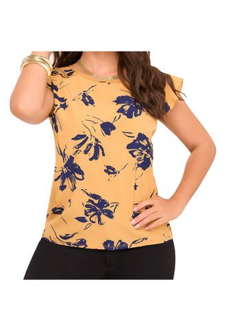 Blusa Ayda Mostaza Croydon Para Mujer Croydon