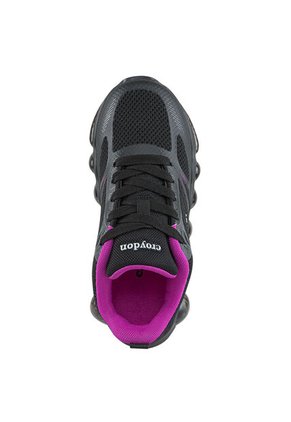 Tenis Running Sitalo Negro-Fucsia Croydon Para Niña