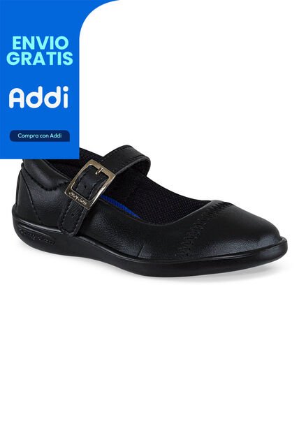 Zapatos Escolares Colegial Lorik Negro Para Niña Croydon
