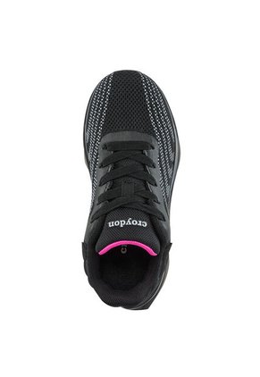 Tenis Running Ulorix Negro-Fucsia Croydon Para Niña