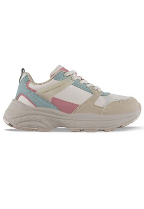 Tenis Urbanos Dosher Beige-Rosa Croydon Para Niña