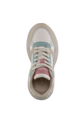 Tenis Urbanos Dosher Beige-Rosa Croydon Para Niña