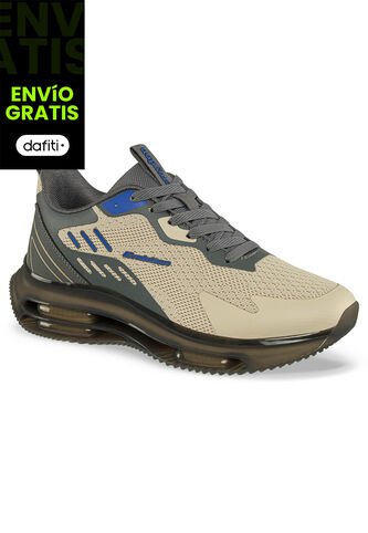 Tenis Running Yemel Beige-Negro Croydon Para Hombre Croydon
