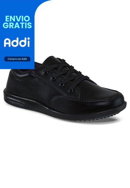 Zapatos Escolares Bagglia Negro Para Niño Croydon