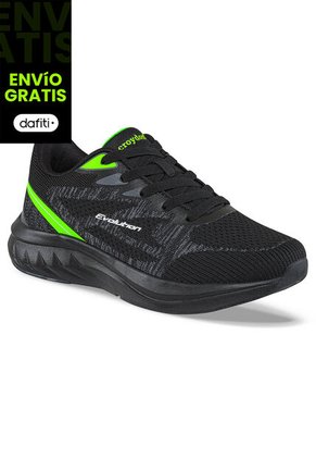 Tenis Running Grib Negro Para Hombre Croydon