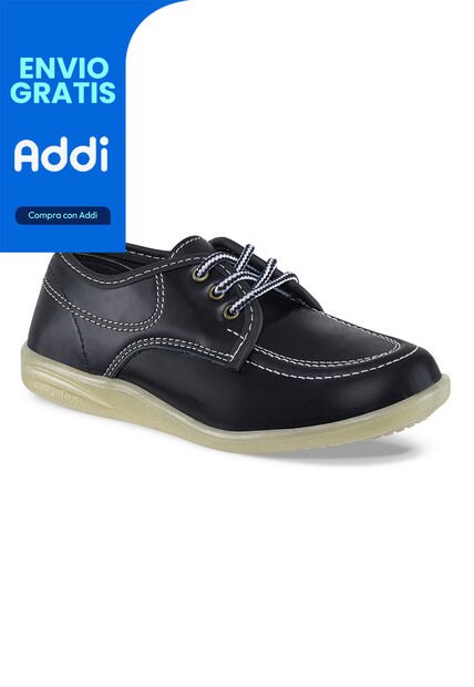 Zapatos Escolares Bachiller Negro Para Niña Croydon