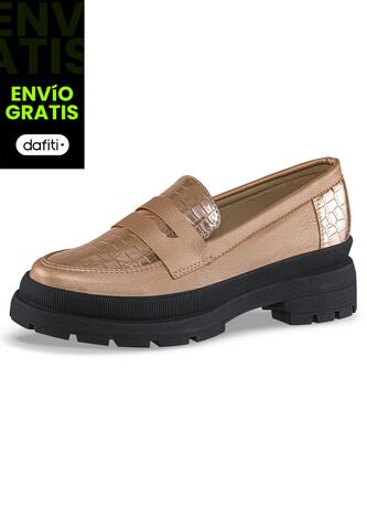 Mocasines Lyrica Oro Rosa Croydon Para Mujer Croydon