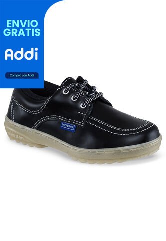 Zapatos Escolares Leader Negro Para Niña Y Niño Croydon Croydon