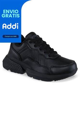 Tenis Escolares Xcoleg C Negro Para Niña Y Niño Croydon Croydon
