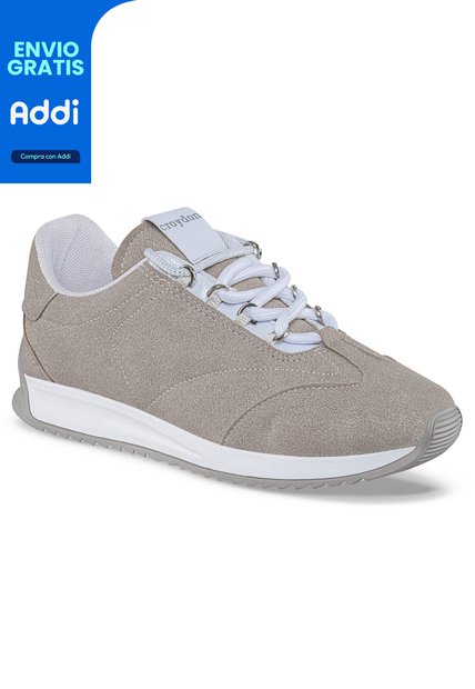Tenis Urbanos Azaleya Beige Croydon Para Mujer