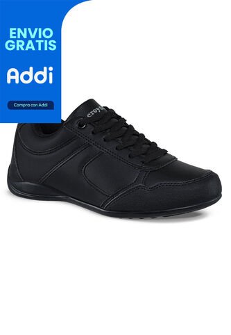 Tenis Escolares Skolary Negro Para Niña Y Niño Croydon Croydon