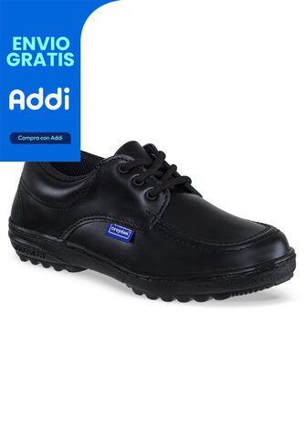 Zapatos Escolares Leader Negro-Neg Para Niña Y Niño Croydon Croydon