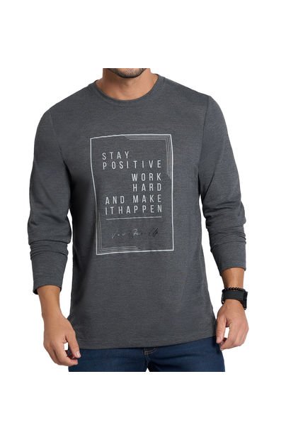 Camibuzo Think Gris Para Hombre Croydon