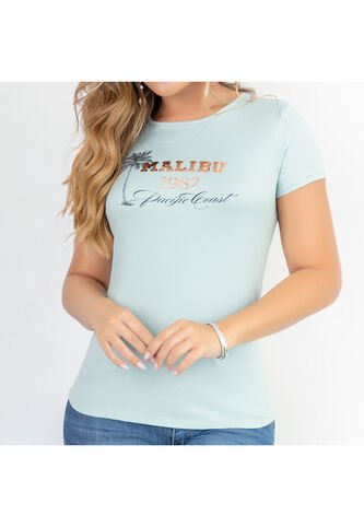 Camiseta Selene Verde Claro Para Mujer Croydon Croydon