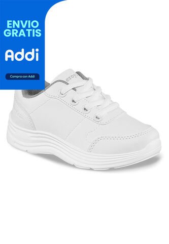Tenis Escolares Schoology C Blanco Para Niña Y Niño Croydon Croydon
