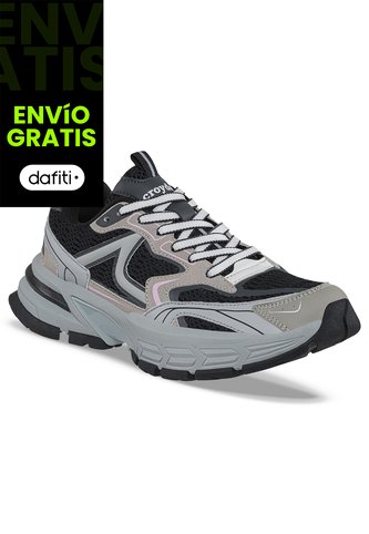 Tenis Urbanos Guxet Negro-Beige Croydon Para Mujer Croydon