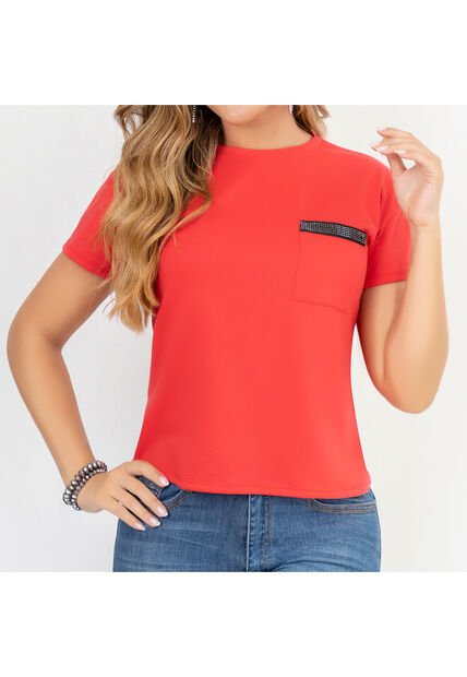Blusa Francia Rojo Para Mujer Croydon