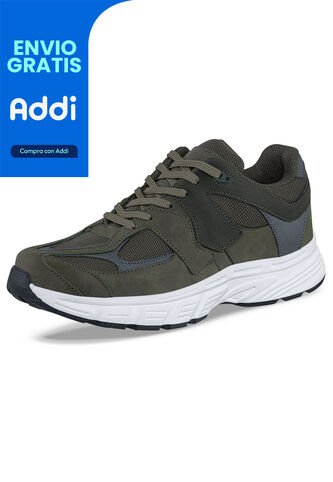 Tenis Urbanos Tyron Verde Militar Croydon Para Hombre Croydon