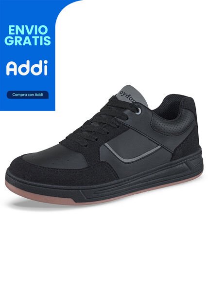 Tenis Urbanos Asgard Negro Croydon Para Hombre