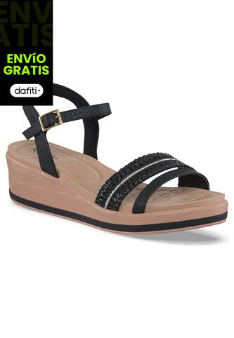 Sandalias Tacón Rosana Negro Para Mujer Croydon Croydon