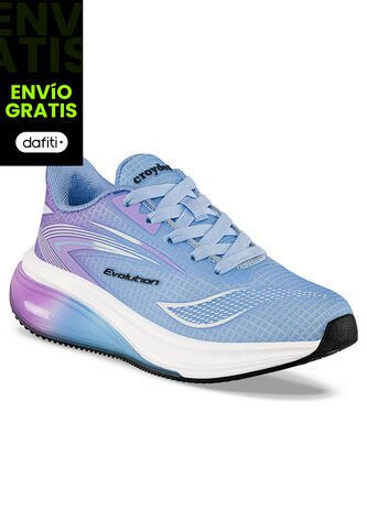 Tenis Running Xarnel Azul-Mora Para Niña Croydon Croydon